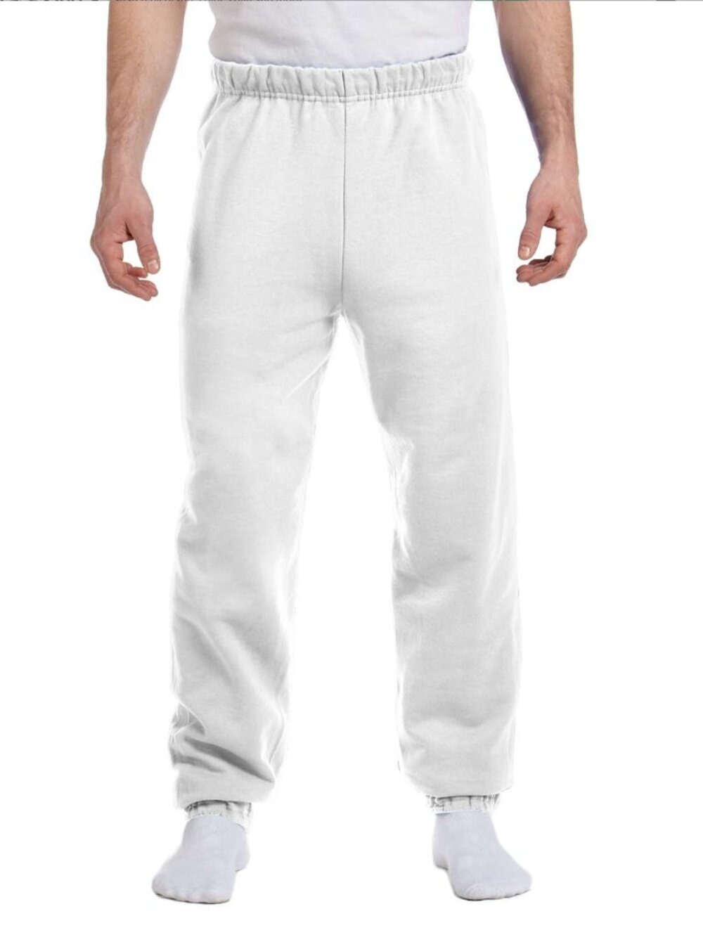 Jerzees Nublend 973 Sweatpants size SMALL. in white. NEW